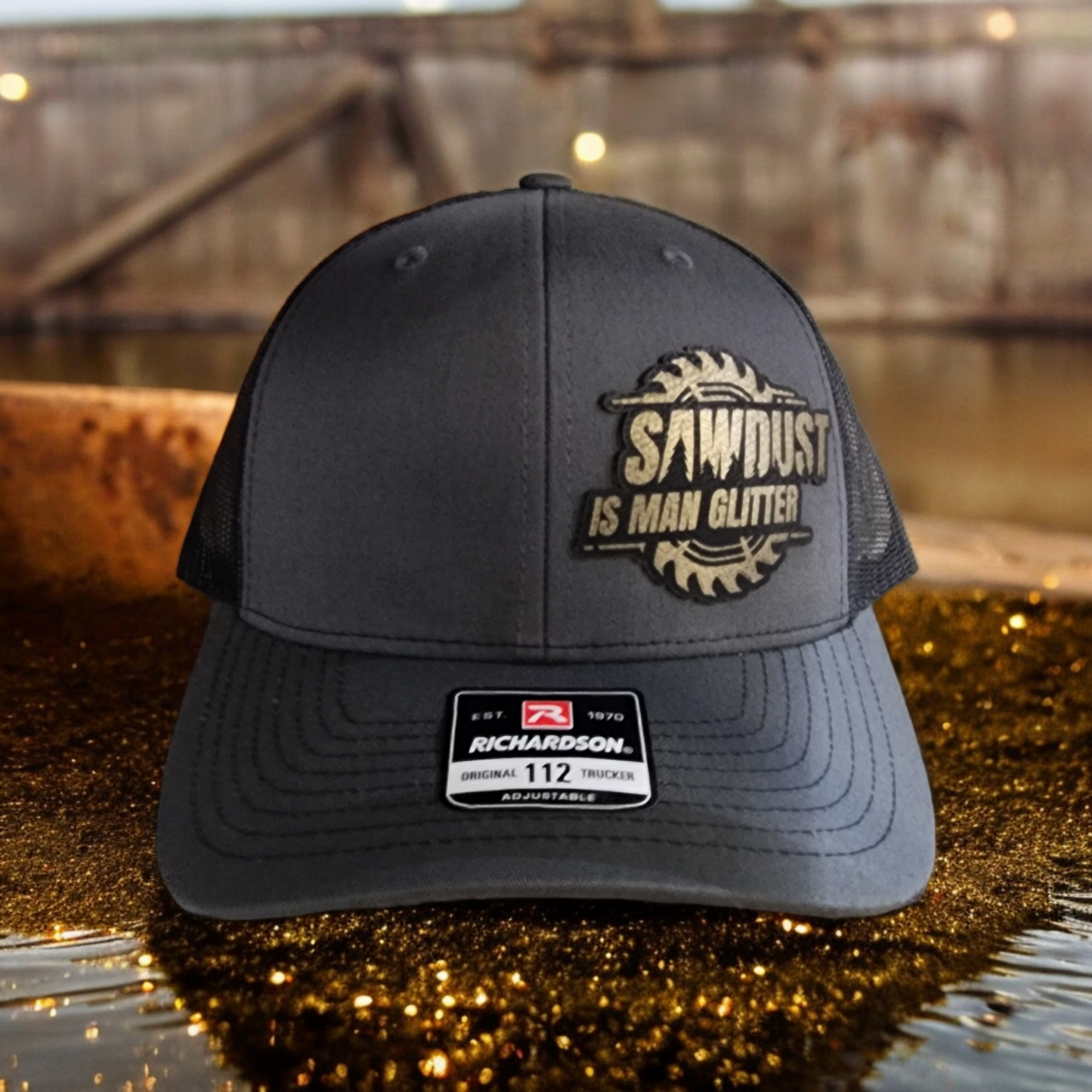 Man Glitter Trucker