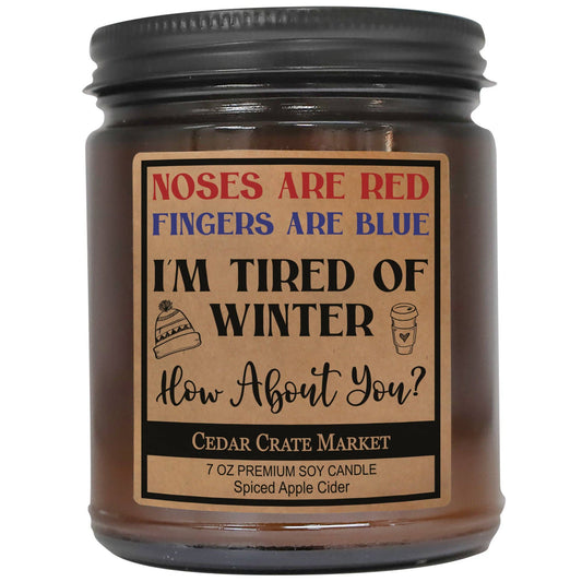 Noses Are Red Fingers Are Blue Amber Jar