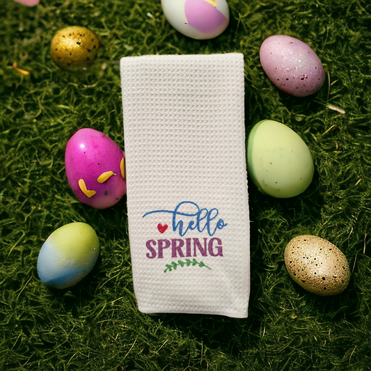Hello Spring Towel