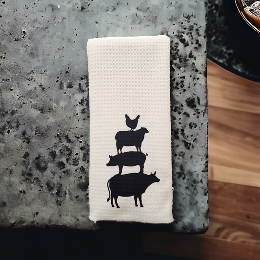 Farm animals towel
